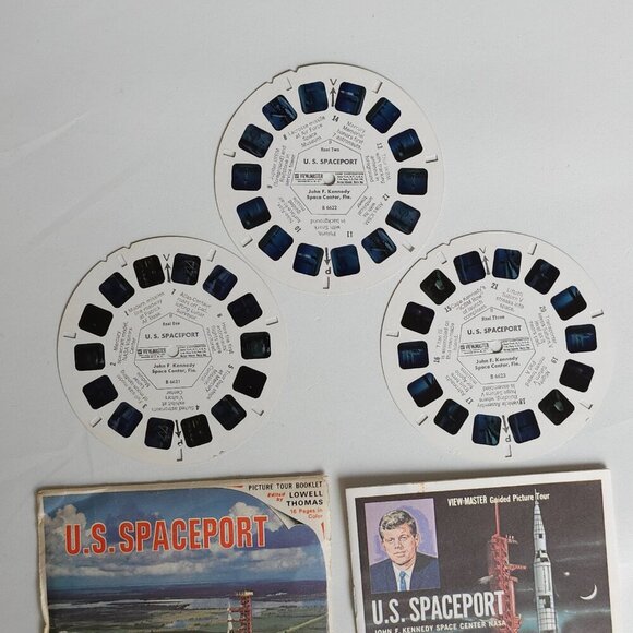 VINTAGE View Master Reel U.S. Spaceport John F. Kennedy Space Center NASA 21 GAF - Picture 3 of 6